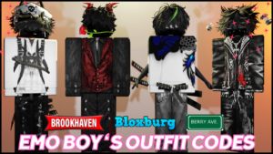 Roblox Emo Outfit Codes for Brookhaven 2024